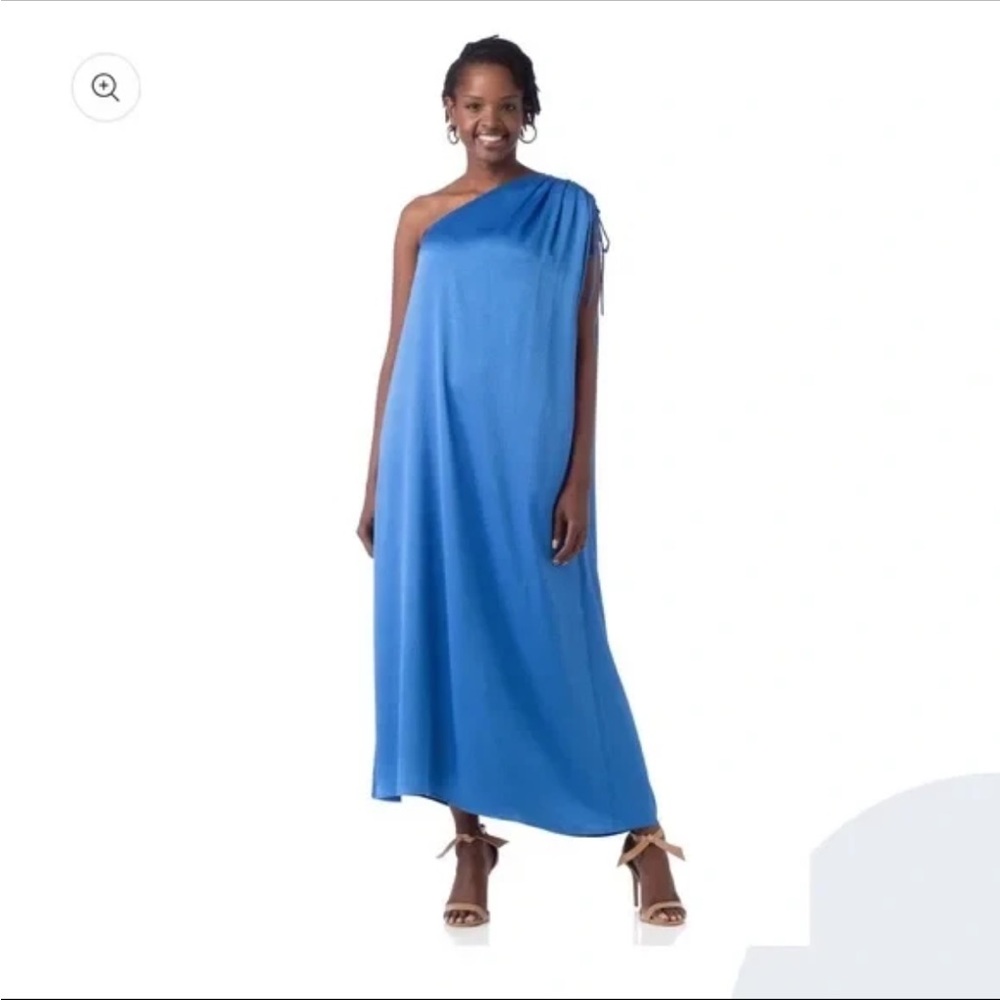 Crosby Blue One-Shoulder Dress